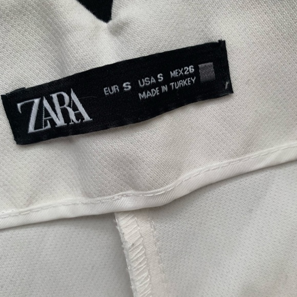 ZARA HIGH WAISTED TROUSERS NEW WITHOUT TAGS SIZE S WHITE PANTS HIGH WAISTED c - Picture 3 of 14
